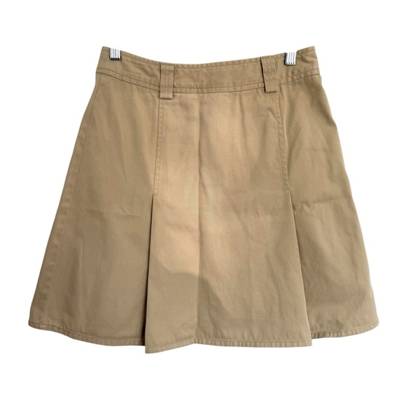 VTG 90s Geoffrey Beene‎ Sport Pleated Khaki Skirt Size 2 - Picture 2 of 6
